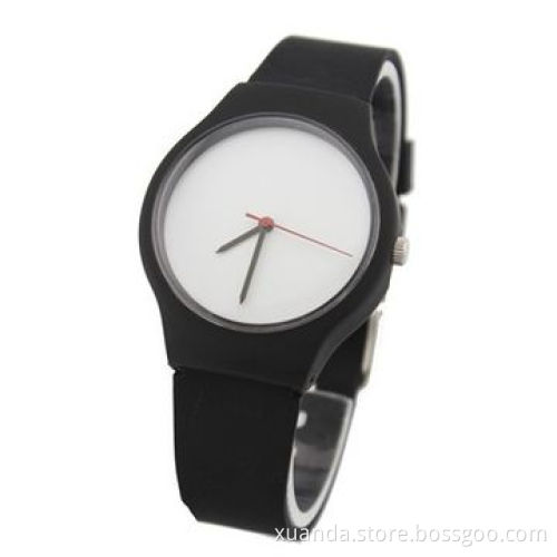 Fashion plastic sports watches, colorful pattern print on strap, can put your logo on dial and strap